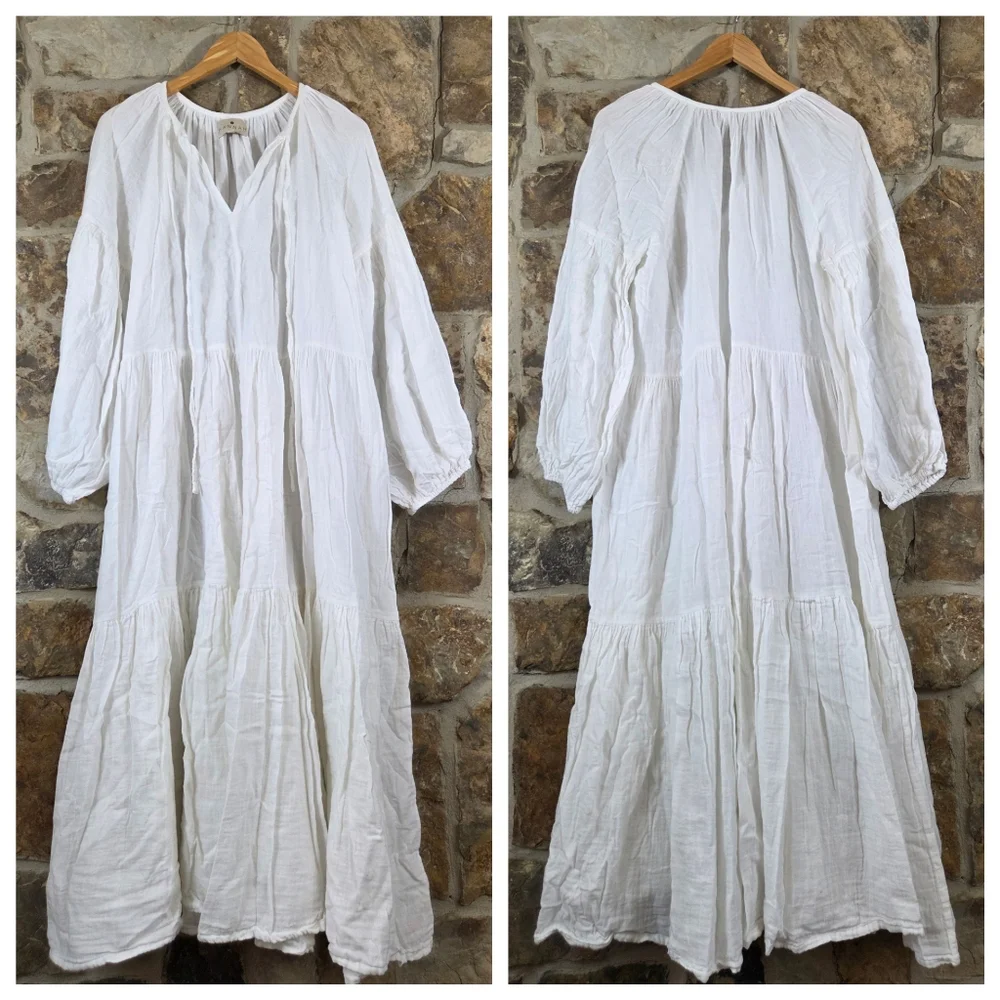 Hannah Artwear Cotton Gauze Maxi Dress - Picture 2 of 8